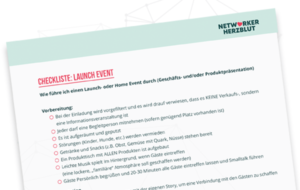 Checkliste Launch - Alles nach Plan für Events in Network Marketing